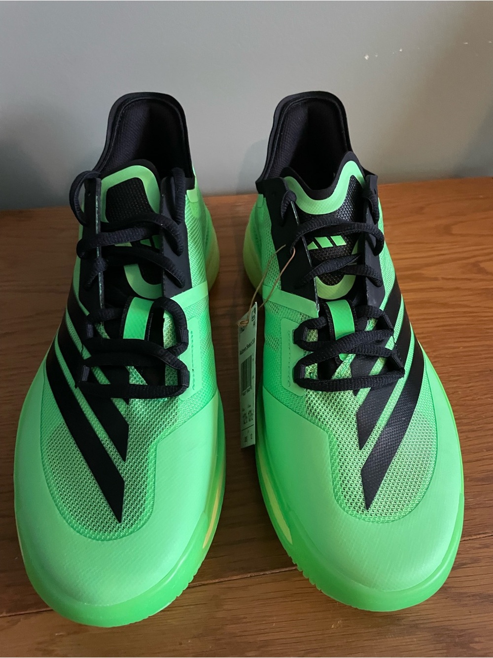 adidas Adizero Select 3.0 Basketball Mens Green Sneakers Sz 12.5 Athletic JI4494